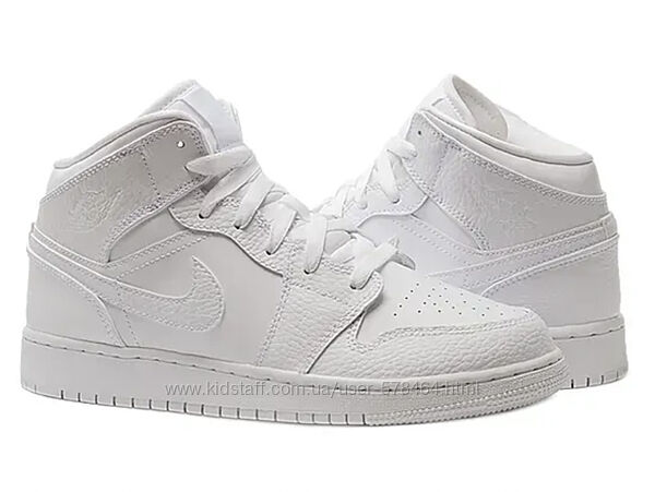 Шкіряні кросівки Nike Air Jordan 1 Mid, оригінал, р-р 34-35, уст 22,5 см