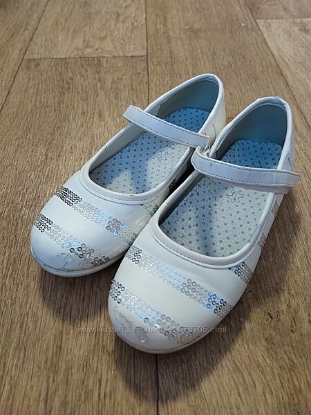 Білі туфлі 32р, устілка 19,5 см