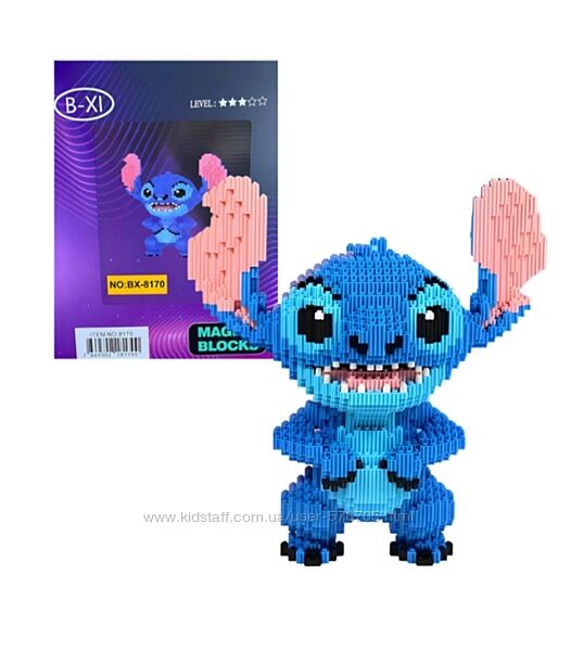 3D Конструктор Magic Blocks Стіч 25 см BX-8170
