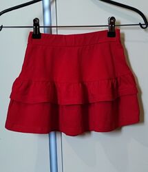 Червона спідниця з рюшами, р. 98-104