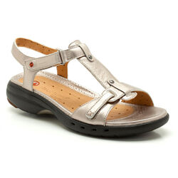 Clarks Un Swish&acute Metallic кожаные босоножки 
