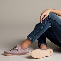 Clarks  Hidi Holly  кожаные кеды