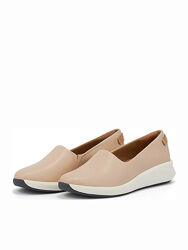 Clarks Un Rio Step кожаные слипоны
