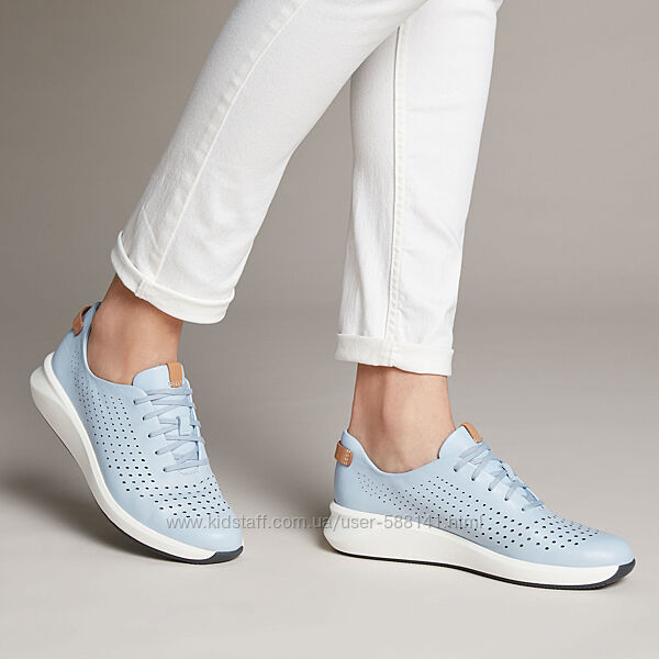 Clarks Un Rio Tie кожаные кеды