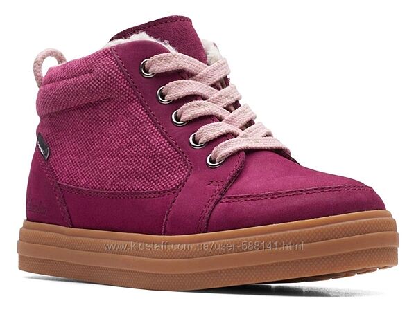 Clarks Nova Rain K зимние кожаные ботинки