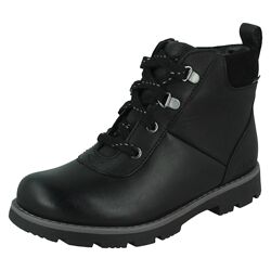 Clarks Heath Go GTX K кожаные демисезонные ботинки