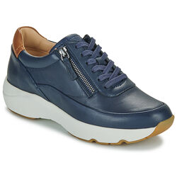 Clarks Tivoli Zip Black кожаные сникерсы