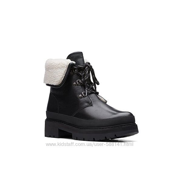 Clarks Orianna Turn Black  зимние ботинки 