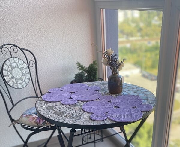 Серветка, підставка під вазон, тощо,  діаметр 33 см, 2 шт