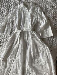 Біла бавовняна сукня р. 46 М