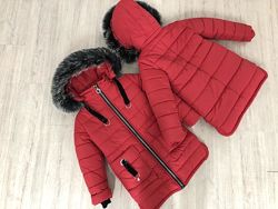 Курточка, пальто Зимнее 122-146рост Kelly