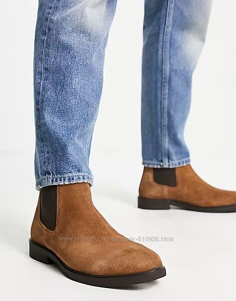 Мужские челси от River Island Британия из натуральной замши, р.43/28,5 см