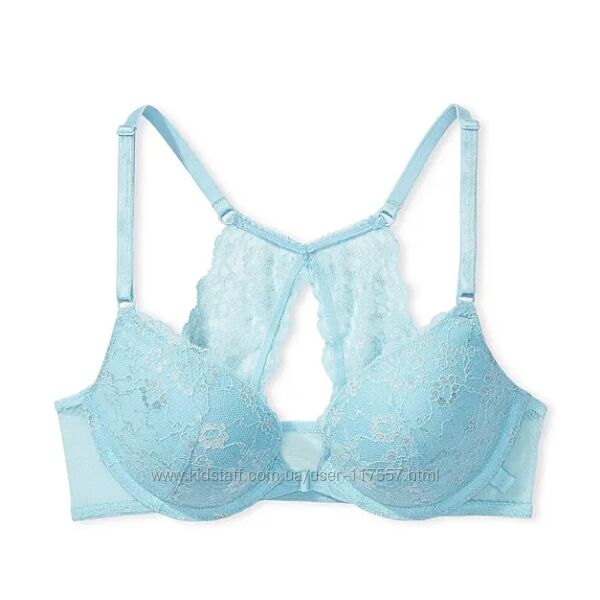 Бюст Victoria&acutes Secret Sexy Push-Up Shimmer Lace Racerback Bra Front Close 