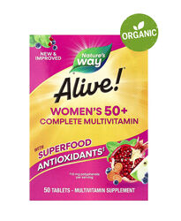 Natures Way, Alive, мультивітаміни для жінок старше 50, 50 таблеток