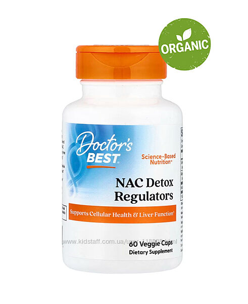 Doctors Best, NAC, N-ацетилцистеин, 600 мг, 60 капсул
