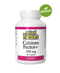 Natural Factors, Цитрат кальцію, 350 мг, 90 таблеток