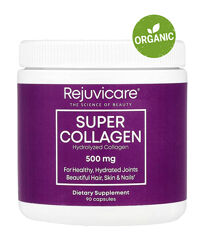 Rejuvicare, Super Collagen, гидролизат коллагена, 500 мг, 90 капсул