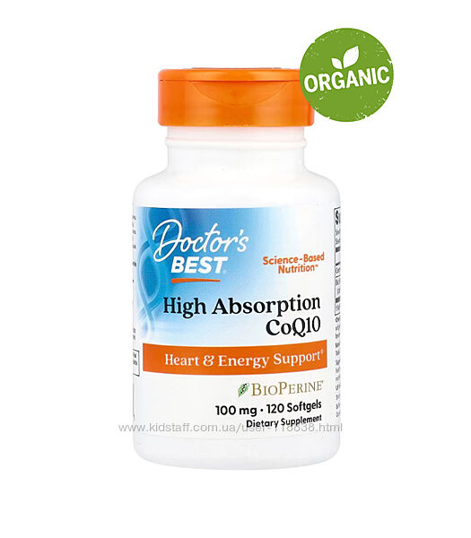 Doctors Best, Коэнзим Q10 с BioPerine, 100 мг, 60/120 softgels