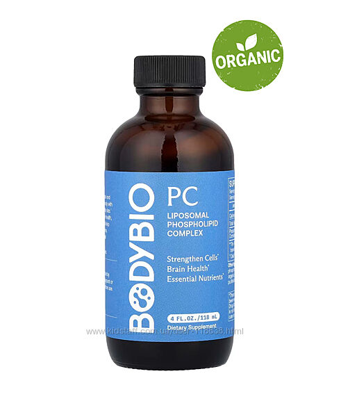 BodyBio, фосфатидилхолин, липосомальный фосфолипидный комплекс, 120 мл