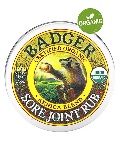 Badger, Крем от боли в суставах, экстракт арники, 21 г