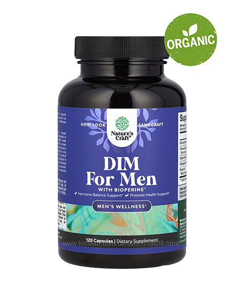 Natures Craft, DIM для мужчин, 120 капсул