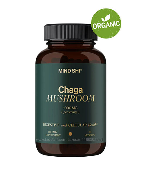 Mind Shi, Чага, 1000 мг, 60 капсул