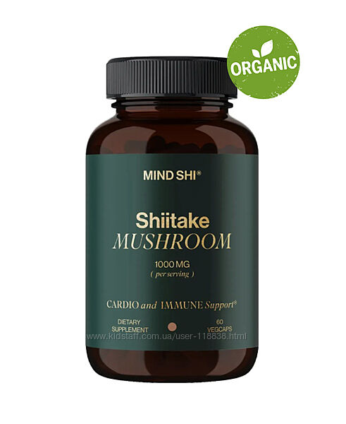 Mind Shi, Шиитаке, 1000 мг, 60 капсул