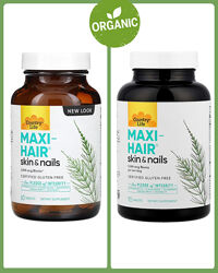 Country Life, Maxi-Hair, 2000 мкг, 60/90 таблеток. Кожа, волосы, ногти