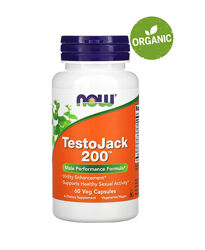 NOW Foods, TestoJack 200, 60 капсул