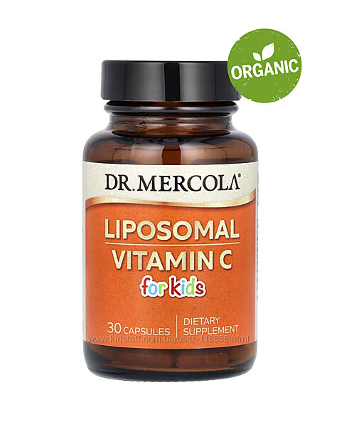Dr. Mercola, ліпосомальний вітамін С для дітей, 30 капсул