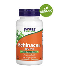 до 02.26 NOW Foods, ехінацея, 400 мг, 100 капсул