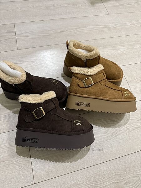 Угги в стиле miu miu