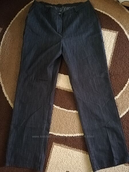 Легкие деми брюки Пояс на резинке Ткань под джинс