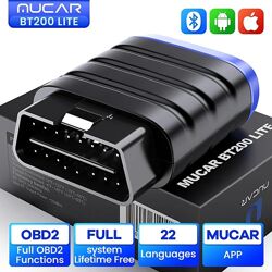 Автосканер MUCAR BT200 Lite с бесплатным пожизненным обновлением
