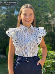 Школьная блуза для девочки , на рост 116 - 150