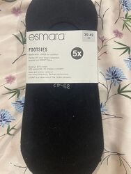 Слідки, підслідники Esmara чорні бавовняні footsites p. 39-42