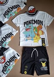 Костюм з шортами покемони від primark