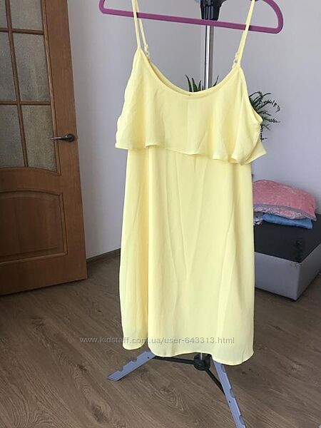 Трендовое платье, жёлтое , F&F