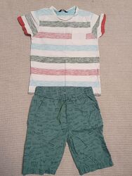 Футболки George, шорты Chicco, H&M