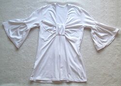 Блуза туніка віскоза біла жовта чорна фіолетова