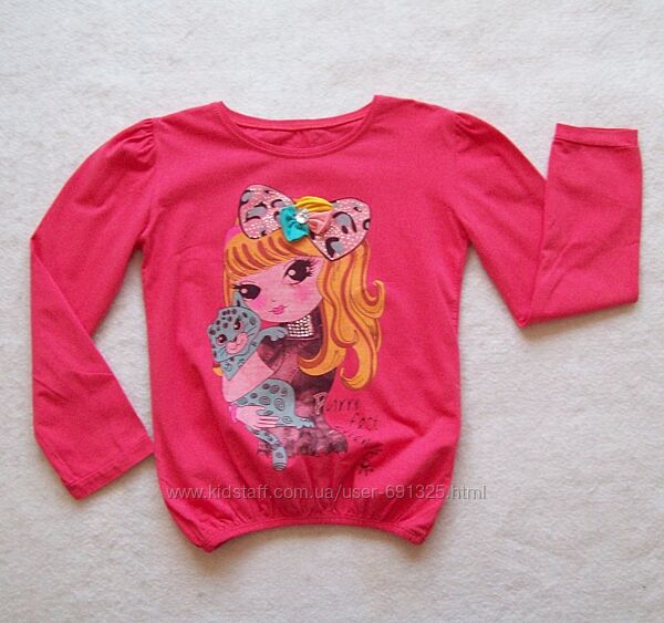 Реглан дівчинка бавовна, довжина 46 см.