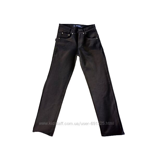 Штани чорні утеплені на флісі, довжина 91 см.