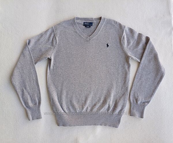 Светр джемпер сірий бавовна, довжина 54 см.
