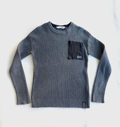 Светр сірий джемпер бавовна, довжина 60 см.