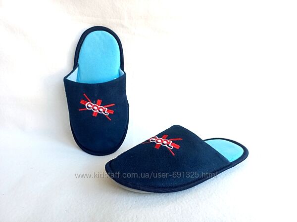 Капці шльопанці фліс, устілка 22,5 см.