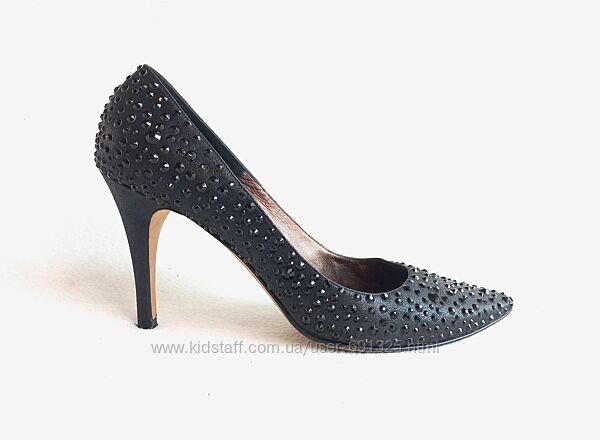 Туфлі нарядні шкіра стрази, устілка 26,5 см.