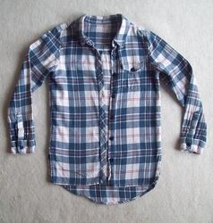 Сорочка в клітинку фланель бавовна, довжина 58 см.
