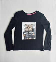 Футболка з котом бавовна, довжина 52 см.