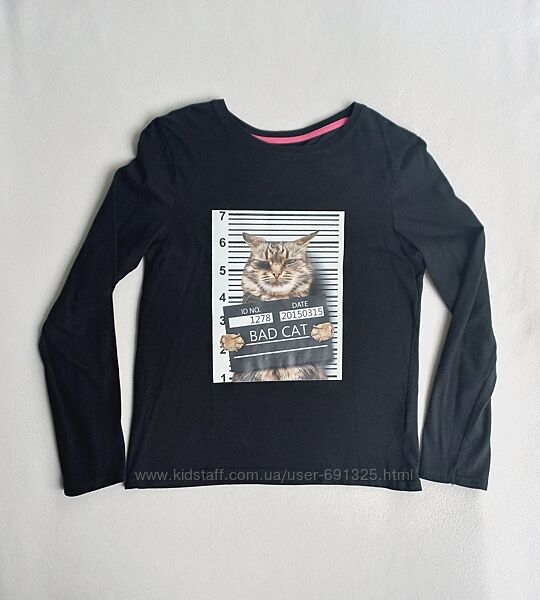 Футболка з котом бавовна, довжина 52 см.