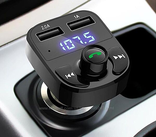FM модулятор трансмиттер Car X8 с Bluetooth MP3 ФМ модулятор авто